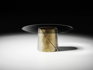 THOLOS - Round glass table _ CASA +39